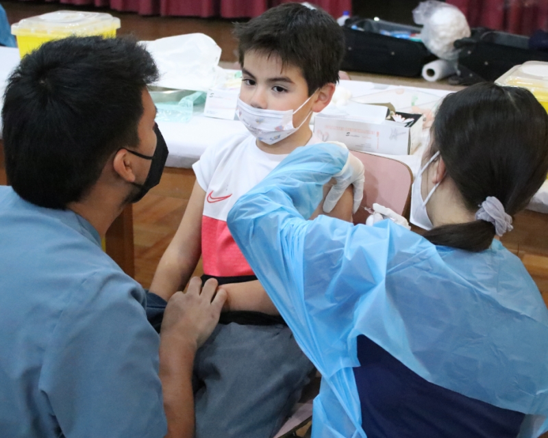 333 estudiantes recibieron la vacuna contra la Influenza este año 2022