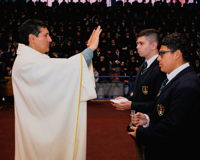 Celebración de la Pascua de Resurrección en el Colegio Salesiano de Concepción
